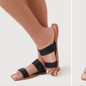 NWOT Faux Leather Sandals